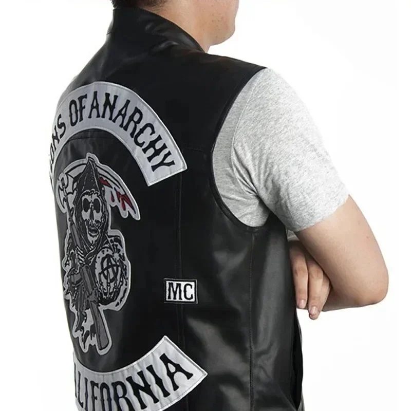 3.a;6\m/Leather Men Motorcycle - Embroidery Jacket ulasan dan harga