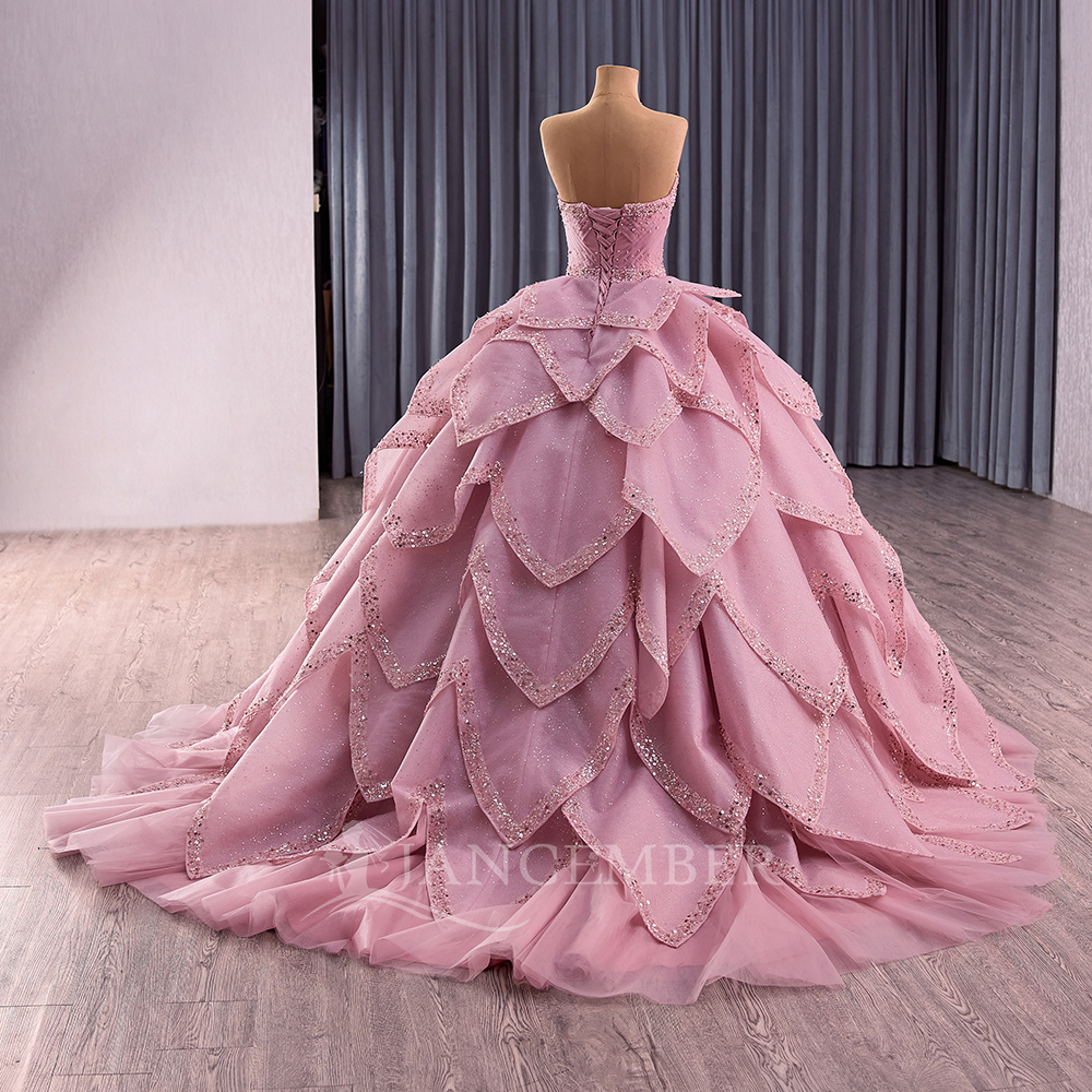 Luxury Ball Gown Quinceanera D - Embroidery Removal ulasan dan harga