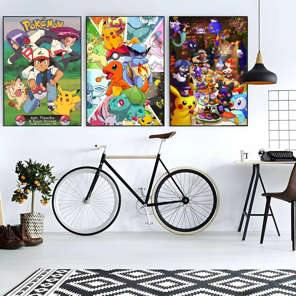 1pc frameless Cartoon Pokemon  - Embroidery H&M ulasan dan harga