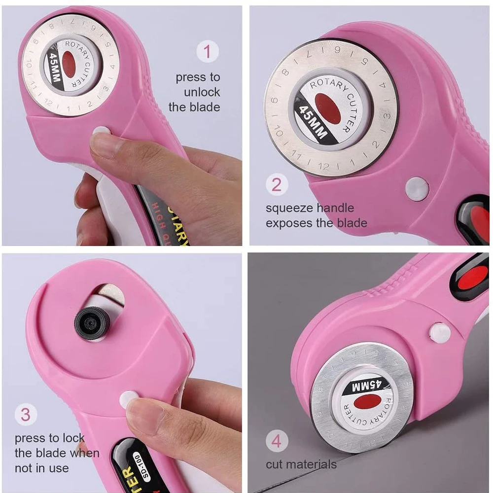 5mm Rotary Cutter with 5pcs Re - Embroidery Converter ulasan dan harga