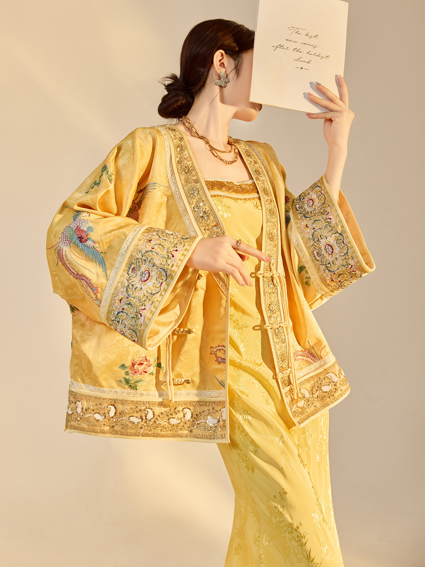 Autumn New Fashion V-neck High - Embroidery Jacket ulasan dan harga