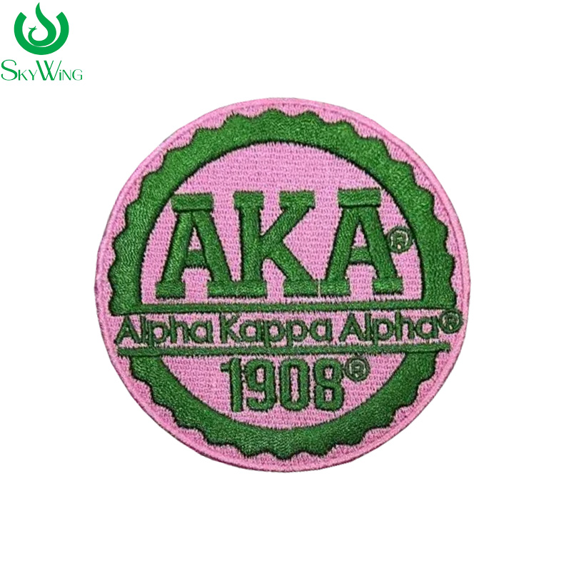 4 INCH Round Pink and Green AK - Embroidery Alpha ulasan dan harga