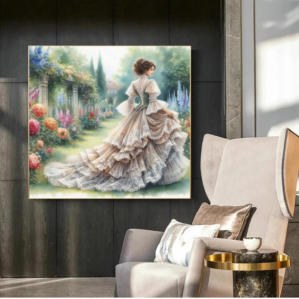 5D DIY New Diamond Painting Ar - Embroidery Rose Stitch ulasan dan harga