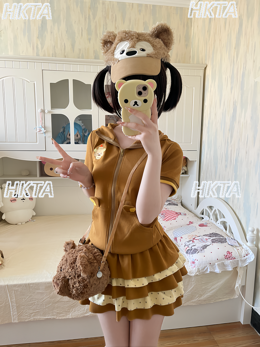 Japanese Cute Cartoon Embroide - Embroidery Jacket ulasan dan harga